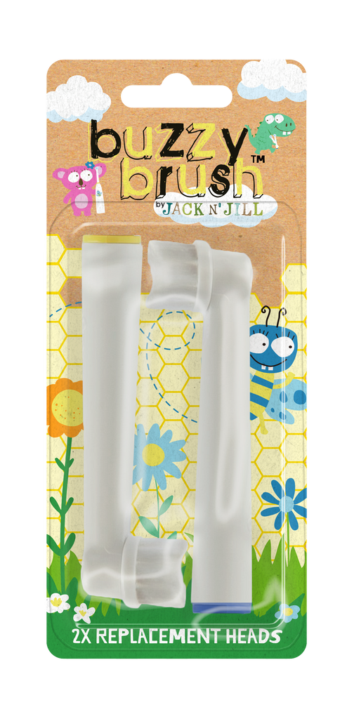 Buzzy Brush Replacement Heads - 2 Pack - Pikabo Baby