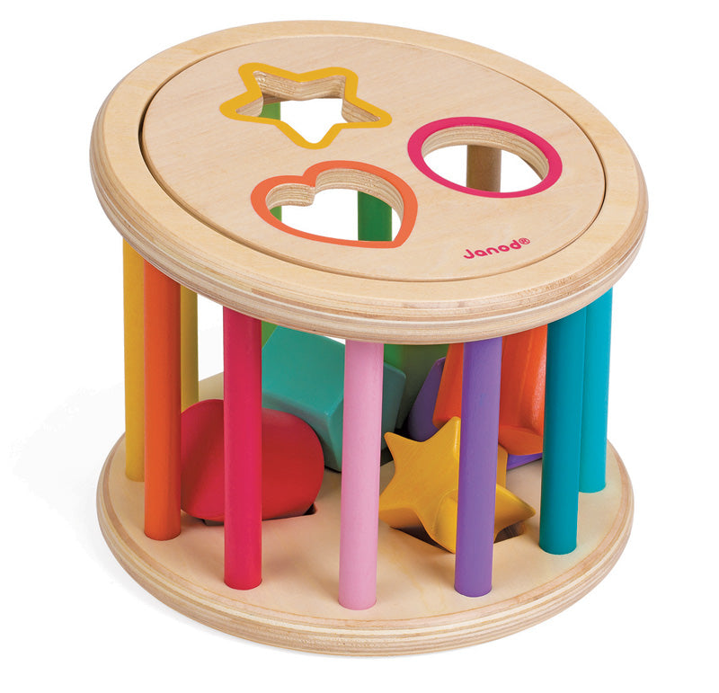 Janod Shapes Quiz – Montessori Wooden Puzzle for Early Learning - Pikabo Baby