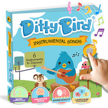Load image into Gallery viewer, Ditty Bird Baby Musical Book: Instrumental Children&#39;s Songs - Pikabo Baby