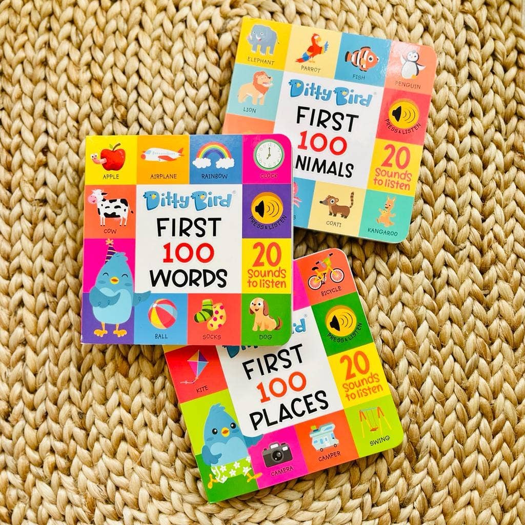 Ditty Bird Baby Sound Vocabulary Book: First 100 Places - Pikabo Baby