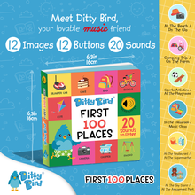Load image into Gallery viewer, Ditty Bird Baby Sound Vocabulary Book: First 100 Places - Pikabo Baby