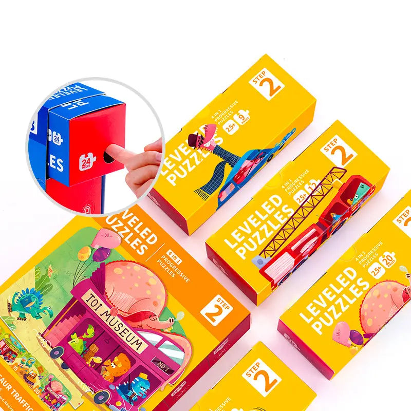 TOI Level Puzzles Series Stage 1 Vehicles - Pikabo Baby