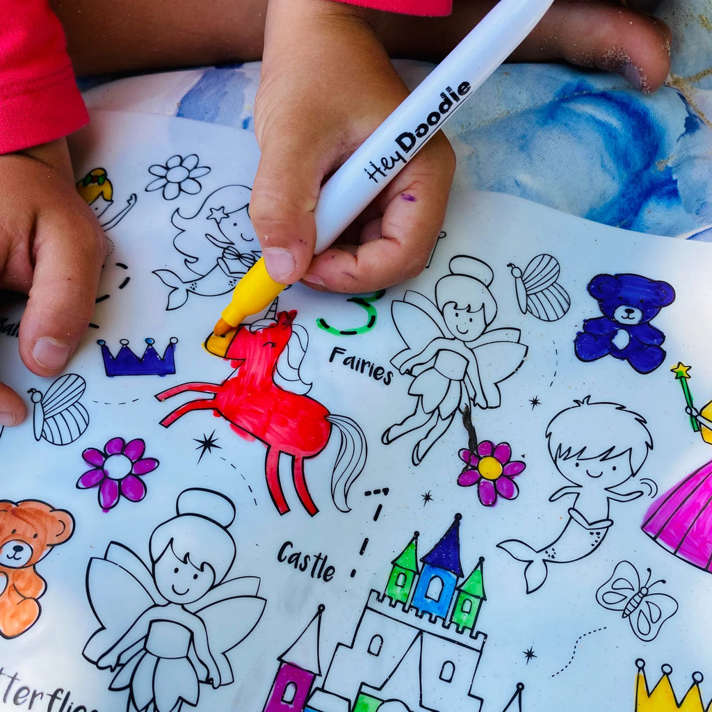 Into the Wild Classic Colouring & Doodle Mat - Pikabo Baby