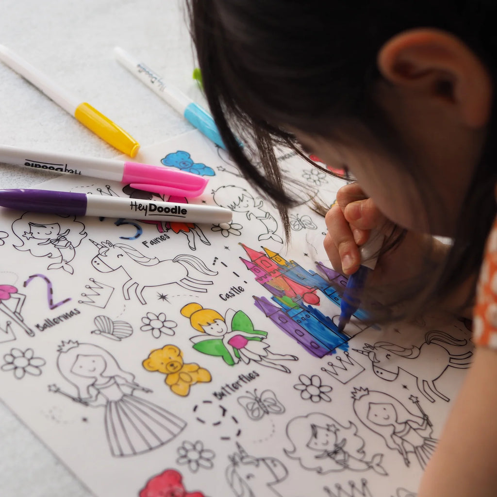 HeyDoodle Sugar & Spice Classic Colouring & Doodle Mat - Pikabo Baby