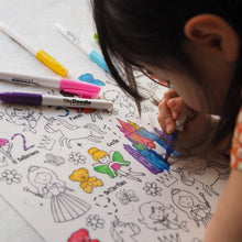 Load image into Gallery viewer, HeyDoodle Sugar &amp; Spice Classic Colouring &amp; Doodle Mat - Pikabo Baby
