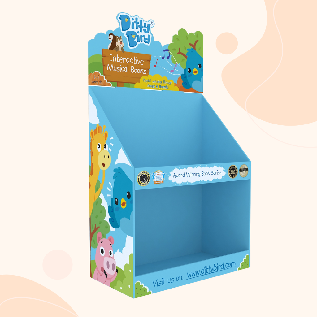 Ditty Bird Shelf Unit (empty) for 30 to 50 Books - Pikabo Baby