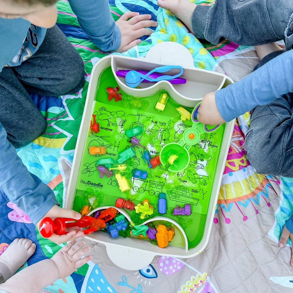 Toot Toot Honk Mini Colouring & Doodle Mat - Pikabo Baby