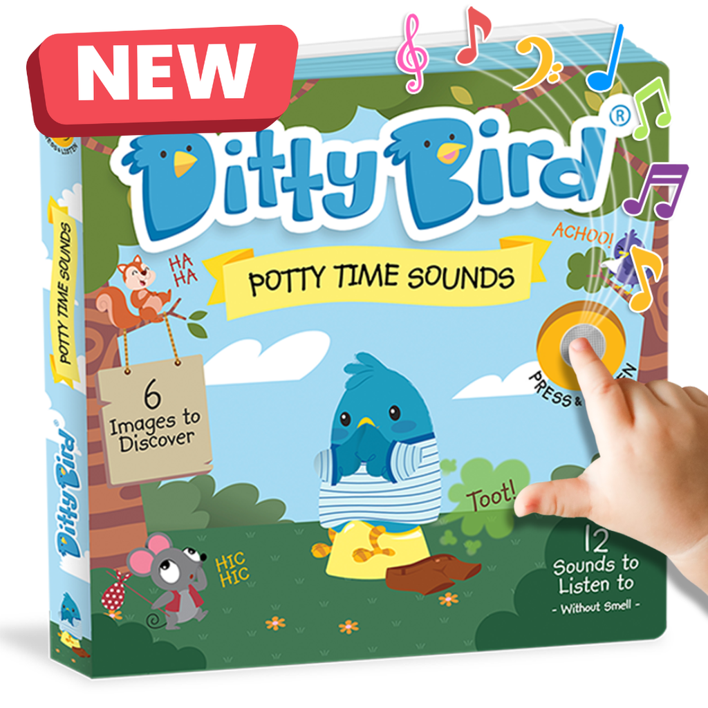 NEW | Potty Time Sounds | Ditty Bird Baby Sound Book - Pikabo Baby