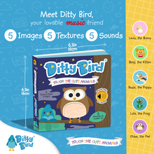 Load image into Gallery viewer, Ditty Bird First Sensory Book Montessori Method Cute Animals - Pikabo Baby