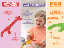 Load image into Gallery viewer, Jack N&#39; Jill Biodegradable Floss Picks 30pcs - Pikabo Baby