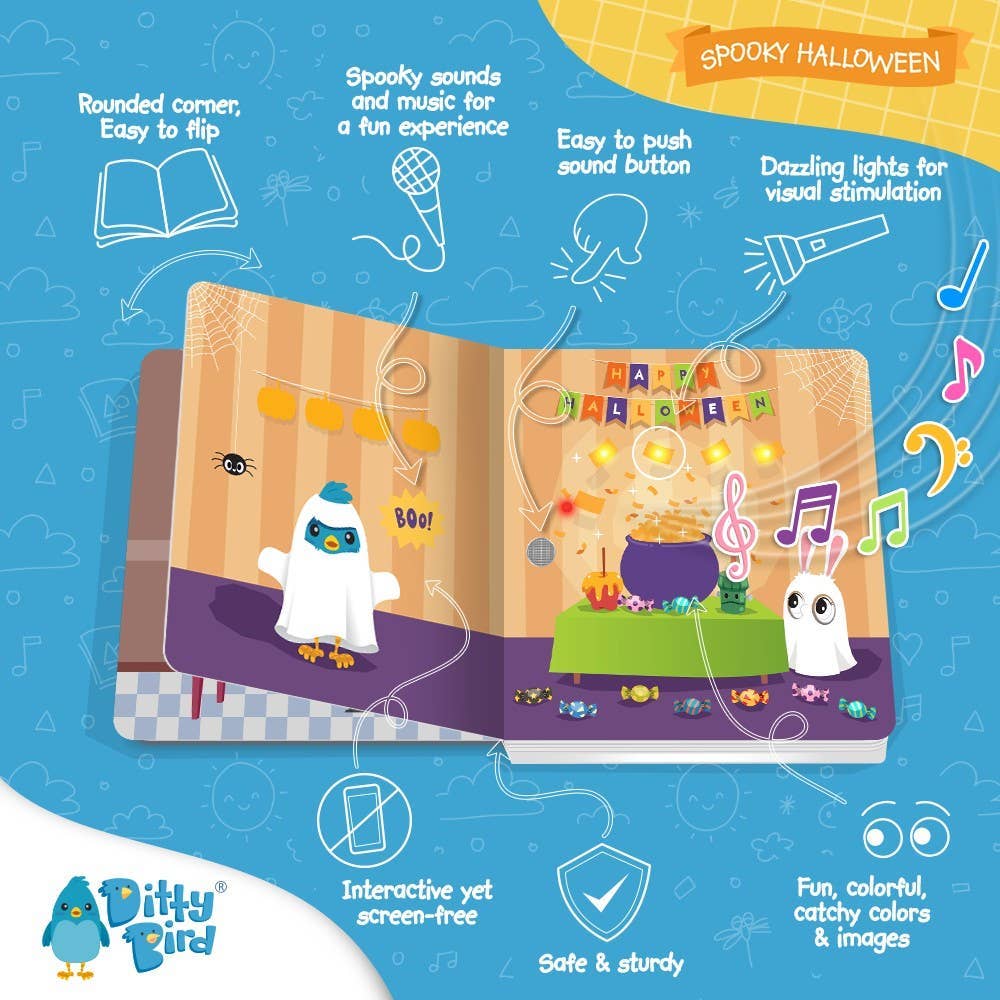 New Ditty Bird Book: Spooky Halloween - Best Toys Halloween - Pikabo Baby