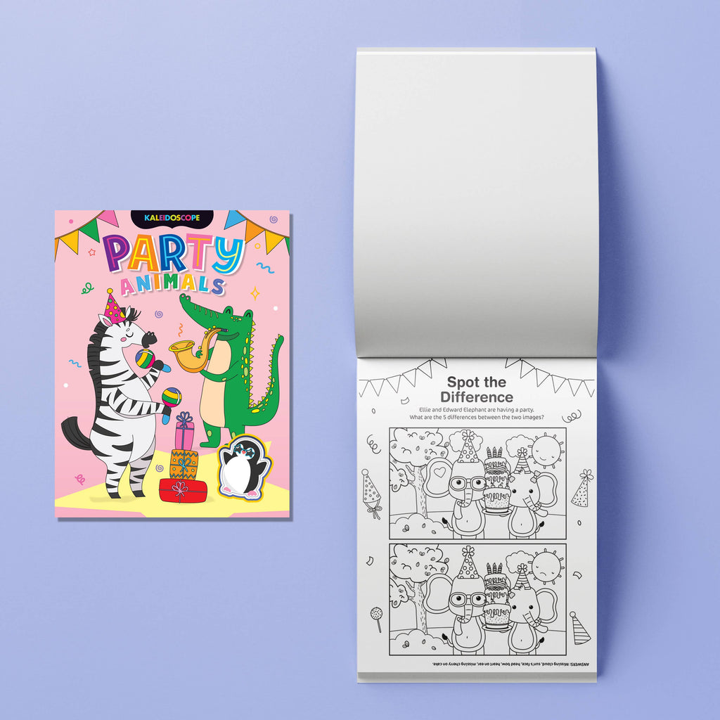 Kaleidoscope Colouring Party Animals Kit - Pikabo Baby