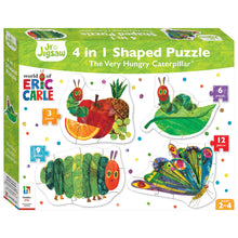 Load image into Gallery viewer, 4-in-1 Shaped The Very Hungry Caterpillar Jigsaw - Pikabo Baby