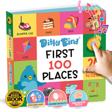 Load image into Gallery viewer, Ditty Bird Baby Sound Vocabulary Book: First 100 Places - Pikabo Baby