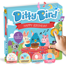 Load image into Gallery viewer, Birthday Book | Ditty Bird : Happy Birthday (Gift&amp;Card) - Pikabo Baby