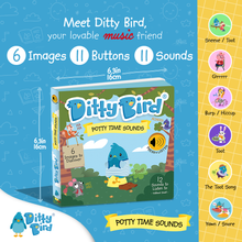 Load image into Gallery viewer, NEW | Potty Time Sounds | Ditty Bird Baby Sound Book - Pikabo Baby