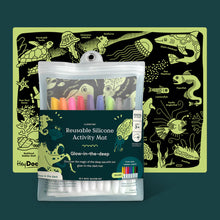 Load image into Gallery viewer, Glow-in-the-deep Classic Colouring &amp; Doodle Mat - Pikabo Baby