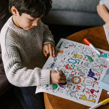 Load image into Gallery viewer, Into the Wild Classic Colouring &amp; Doodle Mat - Pikabo Baby