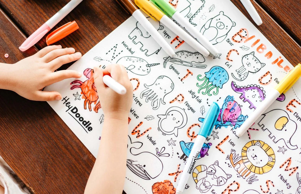 Into the Wild Classic Colouring & Doodle Mat - Pikabo Baby