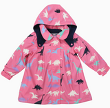 Korango Dinosaur Colour Change Raincoat Hot Pink