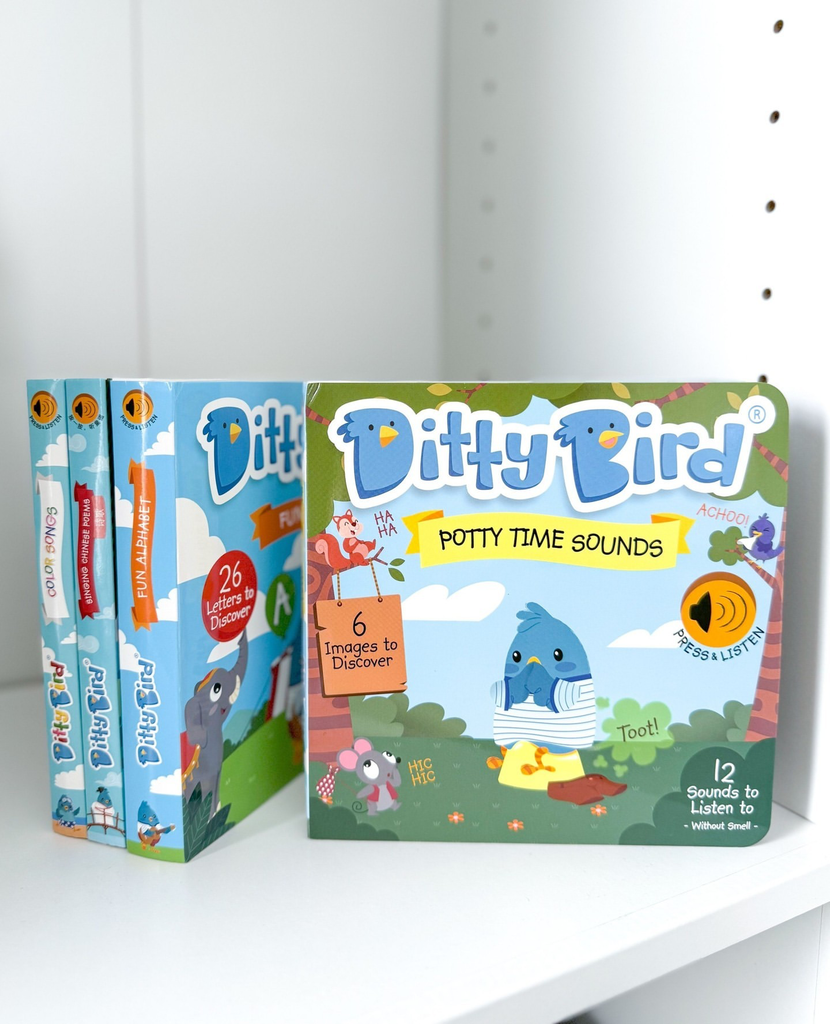 NEW | Potty Time Sounds | Ditty Bird Baby Sound Book - Pikabo Baby