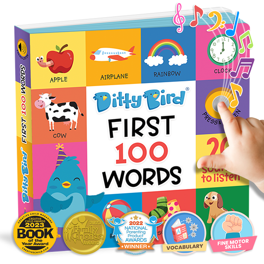 First 100 Words | Ditty Bird Baby book-Award Family Choice - Pikabo Baby