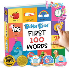 Load image into Gallery viewer, First 100 Words | Ditty Bird Baby book-Award Family Choice - Pikabo Baby
