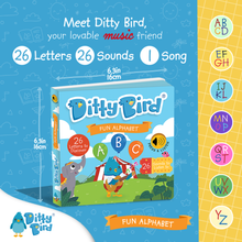 Load image into Gallery viewer, New | Fun Alphabet | ABC Song | Ditty Bird Baby Sound Book - Pikabo Baby