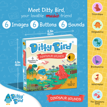 Load image into Gallery viewer, Ditty Bird Baby Sound Book Dino Lovers: Dinosaur Sounds - Pikabo Baby
