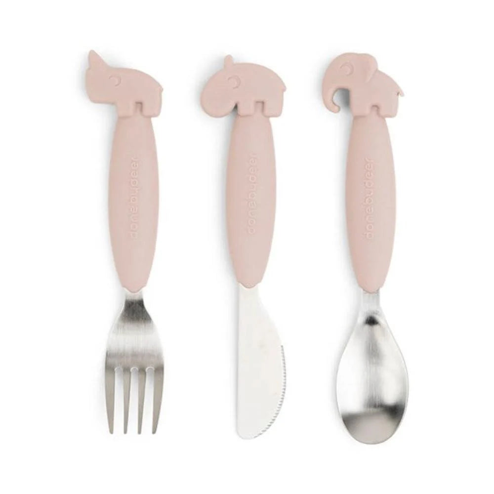 Done By Deer Easy Grip Cutlery Set - Pikabo Baby