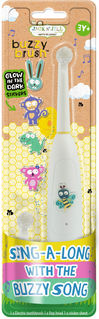 Kids Electric Musical Toothbrush Buzzy Brush (3+ yrs) - Pikabo Baby