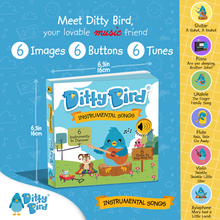Load image into Gallery viewer, Ditty Bird Baby Musical Book: Instrumental Children&#39;s Songs - Pikabo Baby